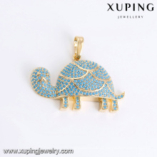 O animal da forma da jóia de 33089 Xuping deu forma ao pendente dos encantos com o ouro chapeado